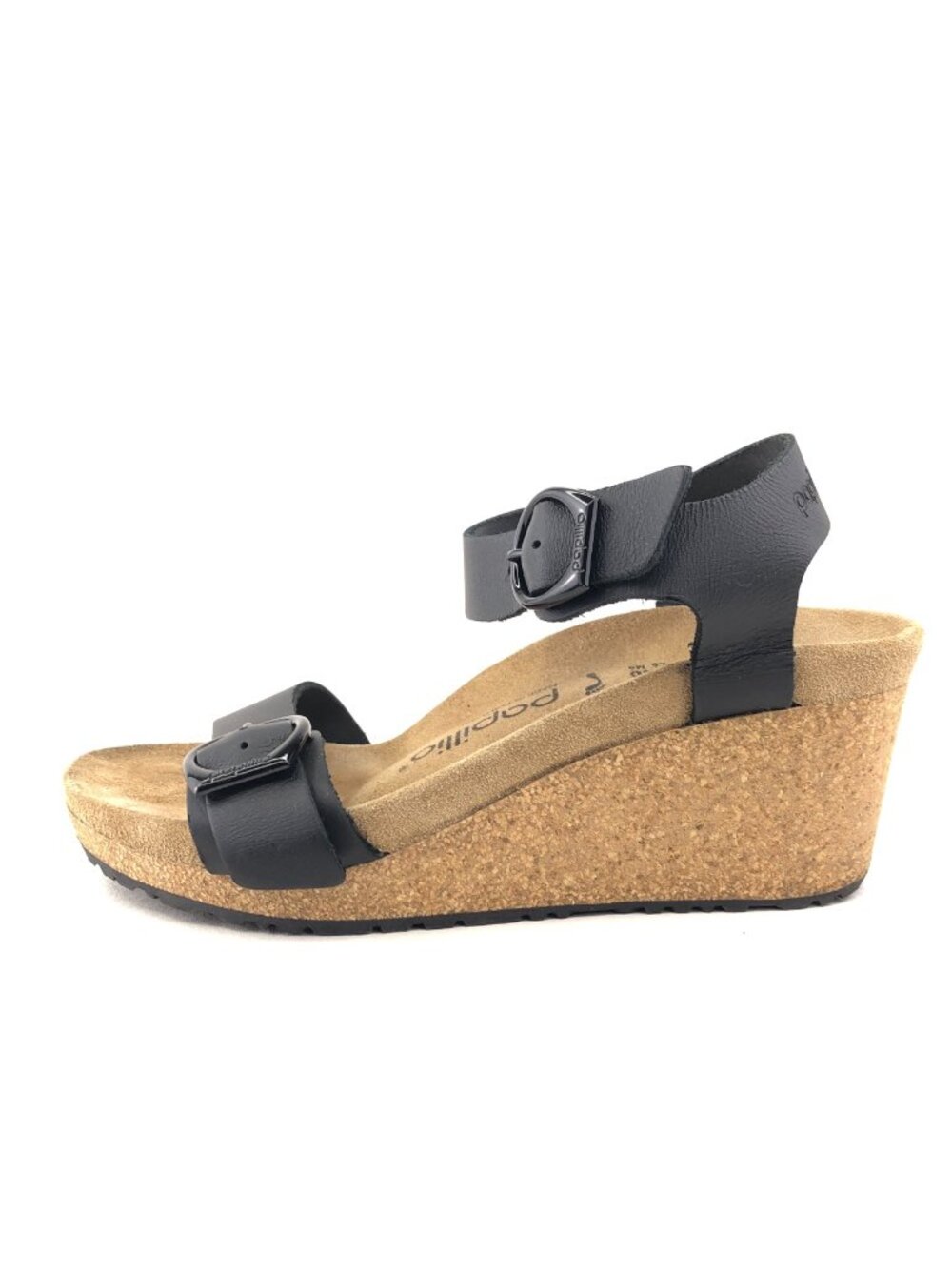Papillio by Birkenstock Soley Black Wedge Sandals 6